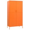 Armario De Almacenamiento | Armario De Acero Naranja 90x50x180 Cm Cfw739747