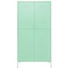 Armario De Almacenamiento | Armario De Acero Verde Menta 90x50x180 Cm Cfw739750