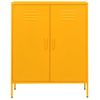 Armario De Almacenamiento | Mueble De Almacenamiento Acero Amarillo Mostaza 80x35x101,5 Cm Cfw739805