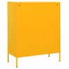 Armario De Almacenamiento | Mueble De Almacenamiento Acero Amarillo Mostaza 80x35x101,5 Cm Cfw739805