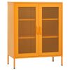 Armario De Almacenamiento | Mueble De Almacenamiento Acero Amarillo Mostaza 80x35x101,5 Cm Cfw739806