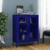 Armario De Almacenamiento | Mueble De Almacenamiento Acero Azul Marino 80x35x101,5 Cm Cfw739812