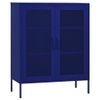 Armario De Almacenamiento | Mueble De Almacenamiento Acero Azul Marino 80x35x101,5 Cm Cfw739812