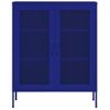 Armario De Almacenamiento | Mueble De Almacenamiento Acero Azul Marino 80x35x101,5 Cm Cfw739812