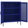 Armario De Almacenamiento | Mueble De Almacenamiento Acero Azul Marino 80x35x101,5 Cm Cfw739812