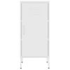 Armario De Almacenamiento | Mueble De Almacenamiento Acero Blanco 42,5x35x101,5 Cm Cfw739817