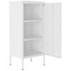 Armario De Almacenamiento | Mueble De Almacenamiento Acero Blanco 42,5x35x101,5 Cm Cfw739817