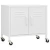 Armario De Almacenamiento | Mueble De Almacenamiento Acero Blanco 60x35x56 Cm Cfw739818