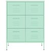 Armario De Almacenamiento | Mueble De Almacenamiento Acero Mint 80x35x101,5 Cm Cfw739824