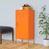 Armario De Almacenamiento | Mueble De Almacenamiento Acero Naranja 42,5x35x101,5 Cm Cfw739827