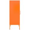 Armario De Almacenamiento | Mueble De Almacenamiento Acero Naranja 42,5x35x101,5 Cm Cfw739827