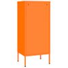 Armario De Almacenamiento | Mueble De Almacenamiento Acero Naranja 42,5x35x101,5 Cm Cfw739827