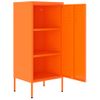 Armario De Almacenamiento | Mueble De Almacenamiento Acero Naranja 42,5x35x101,5 Cm Cfw739827