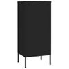 Armario De Almacenamiento | Mueble De Almacenamiento Acero Negro 42,5x35x101,5 Cm Cfw739835