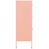 Armario De Almacenamiento | Mueble De Almacenamiento Acero Rosa 80x35x101,5 Cm Cfw739846