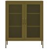 Armario De Almacenamiento | Mueble De Almacenamiento Acero Verde Oliva 80x35x101,5 Cm Cfw739856