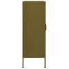 Armario De Almacenamiento | Mueble De Almacenamiento Acero Verde Oliva 80x35x101,5 Cm Cfw739856