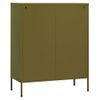 Armario De Almacenamiento | Mueble De Almacenamiento Acero Verde Oliva 80x35x101,5 Cm Cfw739856