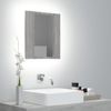 Armario De Baño | Mueble Baño Con Espejo Led Madera Gris Sonoma 40x12x45 Cm Cfw739883