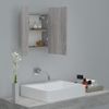 Armario De Baño | Mueble Baño Con Espejo Led Madera Gris Sonoma 40x12x45 Cm Cfw739883