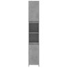 Armario De Baño | Mueble Baño Contrachapada Gris Hormigón 30x30x183,5 Cm Cfw739921