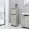 Armario De Baño | Mueble Baño Contrachapada Gris Hormigón 30x30x95 Cm Cfw739922