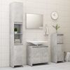 Armario De Baño | Mueble Baño Contrachapada Gris Hormigón 30x30x95 Cm Cfw739922