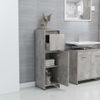 Armario De Baño | Mueble Baño Contrachapada Gris Hormigón 30x30x95 Cm Cfw739922