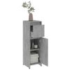 Armario De Baño | Mueble Baño Contrachapada Gris Hormigón 30x30x95 Cm Cfw739922