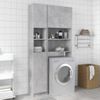 Armario De Baño | Mueble Baño Contrachapada Gris Hormigón 32x25,5x190 Cm Cfw739923