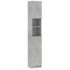 Armario De Baño | Mueble Baño Contrachapada Gris Hormigón 32x25,5x190 Cm Cfw739923