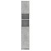 Armario De Baño | Mueble Baño Contrachapada Gris Hormigón 32x25,5x190 Cm Cfw739923