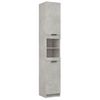 Armario De Baño | Mueble Baño Contrachapada Gris Hormigón 32x34x188,5 Cm Cfw739924