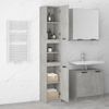 Armario De Baño | Mueble Baño Contrachapada Gris Hormigón 32x34x188,5 Cm Cfw739924