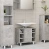 Armario De Baño | Mueble Baño Contrachapada Gris Hormigón 60x32x53,5 Cm Cfw739925