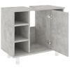 Armario De Baño | Mueble Baño Contrachapada Gris Hormigón 60x32x53,5 Cm Cfw739925