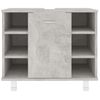 Armario De Baño | Mueble Baño Contrachapada Gris Hormigón 60x32x53,5 Cm Cfw739925