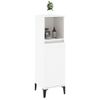 Armario De Baño | Mueble Baño Madera Contrachapada Blanco 30x30x100 Cm Cfw739961