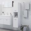 Armario De Baño | Mueble Baño Madera Contrachapada Blanco 30x30x130 Cm Cfw739963