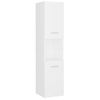 Armario De Baño | Mueble Baño Madera Contrachapada Blanco 30x30x130 Cm Cfw739963