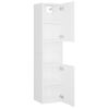 Armario De Baño | Mueble Baño Madera Contrachapada Blanco 30x30x130 Cm Cfw739963