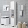 Armario De Baño | Mueble Baño Madera Contrachapada Blanco 30x30x183,5 Cm Cfw739965