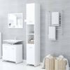 Armario De Baño | Mueble Baño Madera Contrachapada Blanco 30x30x183,5 Cm Cfw739966