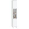 Armario De Baño | Mueble Baño Madera Contrachapada Blanco 30x30x190 Cm Cfw739968