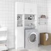 Armario De Baño | Mueble Baño Madera Contrachapada Blanco 32x25,5x190 Cm Cfw739976