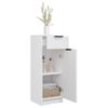 Armario De Baño | Mueble Baño Madera Contrachapada Blanco 32x34x90 Cm Cfw739978