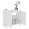 Armario De Baño | Mueble Baño Madera Contrachapada Blanco 60x33x61 Cm Cfw739981