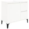 Armario De Baño | Mueble Baño Madera Contrachapada Blanco 65x33x60 Cm Cfw739987