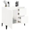 Armario De Baño | Mueble Baño Madera Contrachapada Blanco 65x33x60 Cm Cfw739987