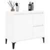 Armario De Baño | Mueble Baño Madera Contrachapada Blanco 65x33x60 Cm Cfw739987